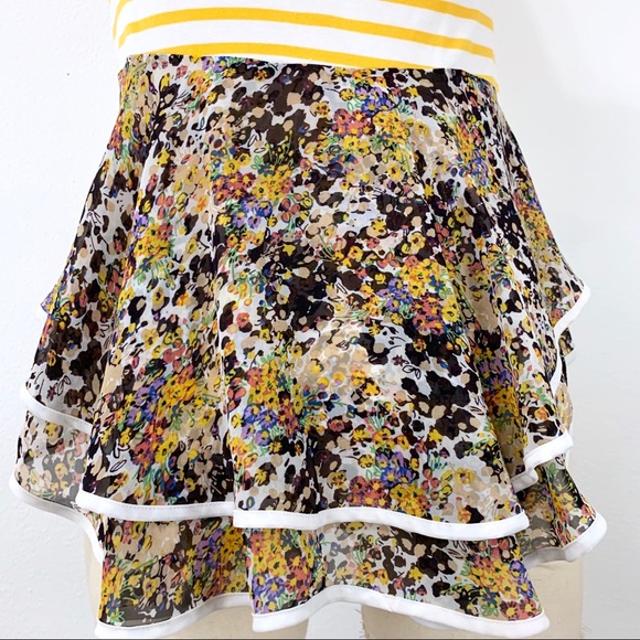 Anthropologie- Postmark Yellow Stripe Mix Top XS - Picture 6 of 7